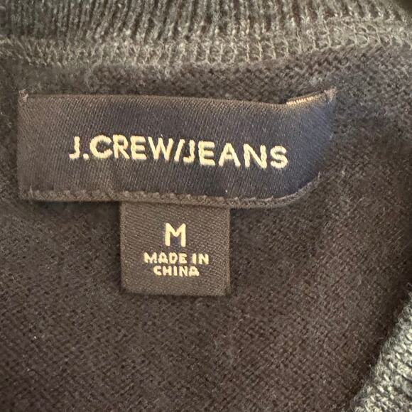 J. Crew Blue Knit Crew Neck Short Sleeve Sweater Top Medium - Picture 3 of 8